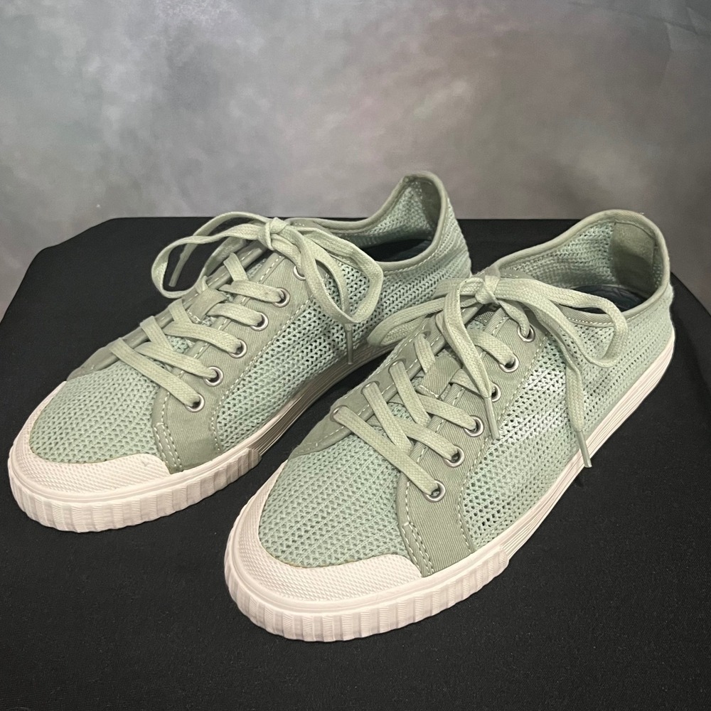 Tretorn Tournet Sage Green Mesh Low Top Sneakers Womens 9‎